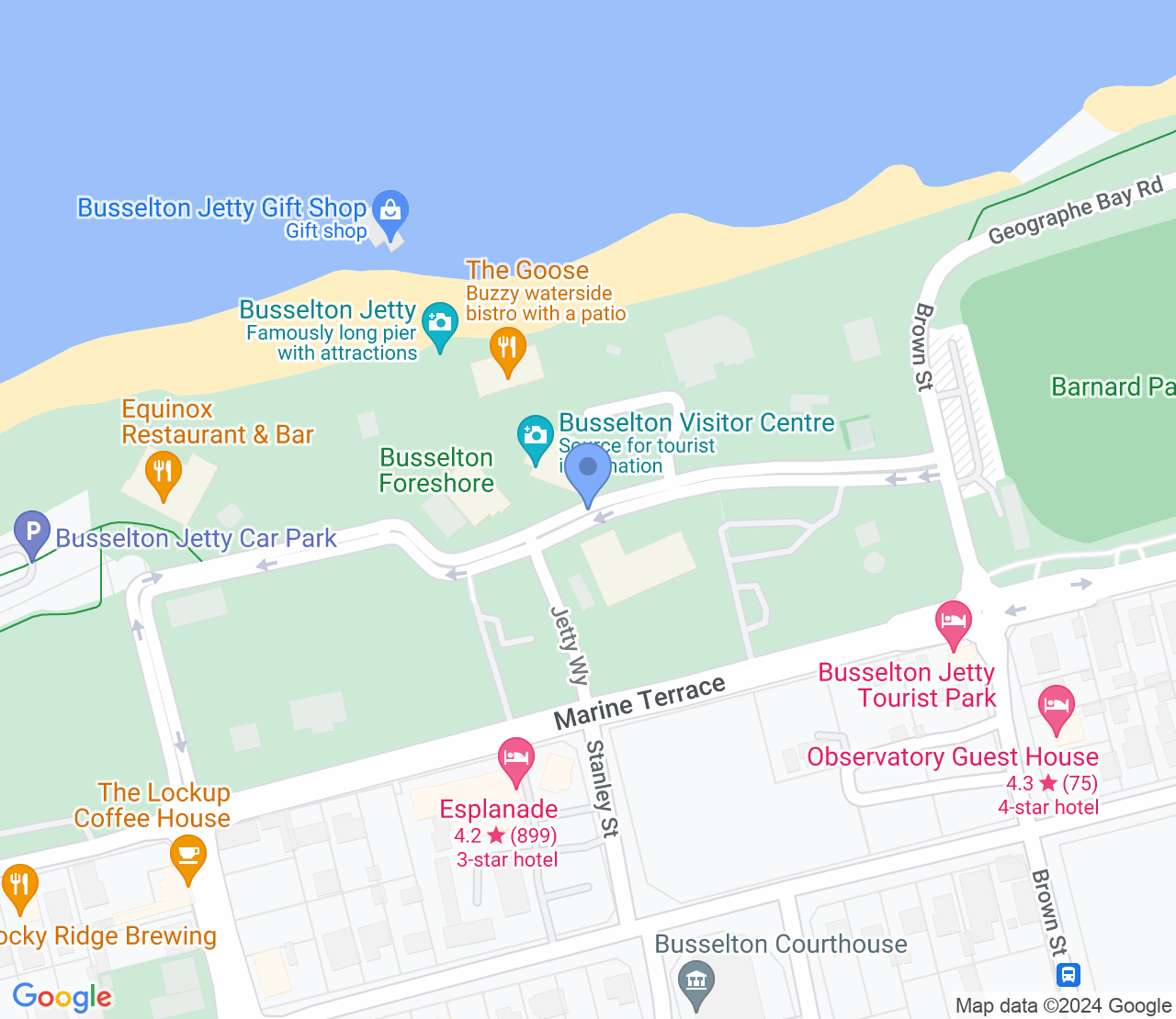 Google Maps image of Ocean Swim Festival and Australian Open Water Championships