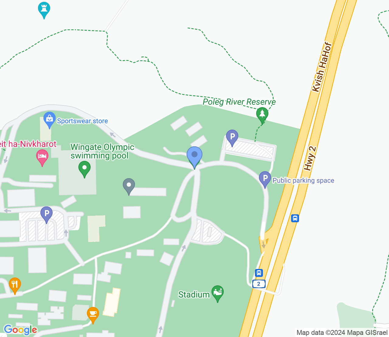 Google Maps image of Wingate Institute, Netanya, Israel